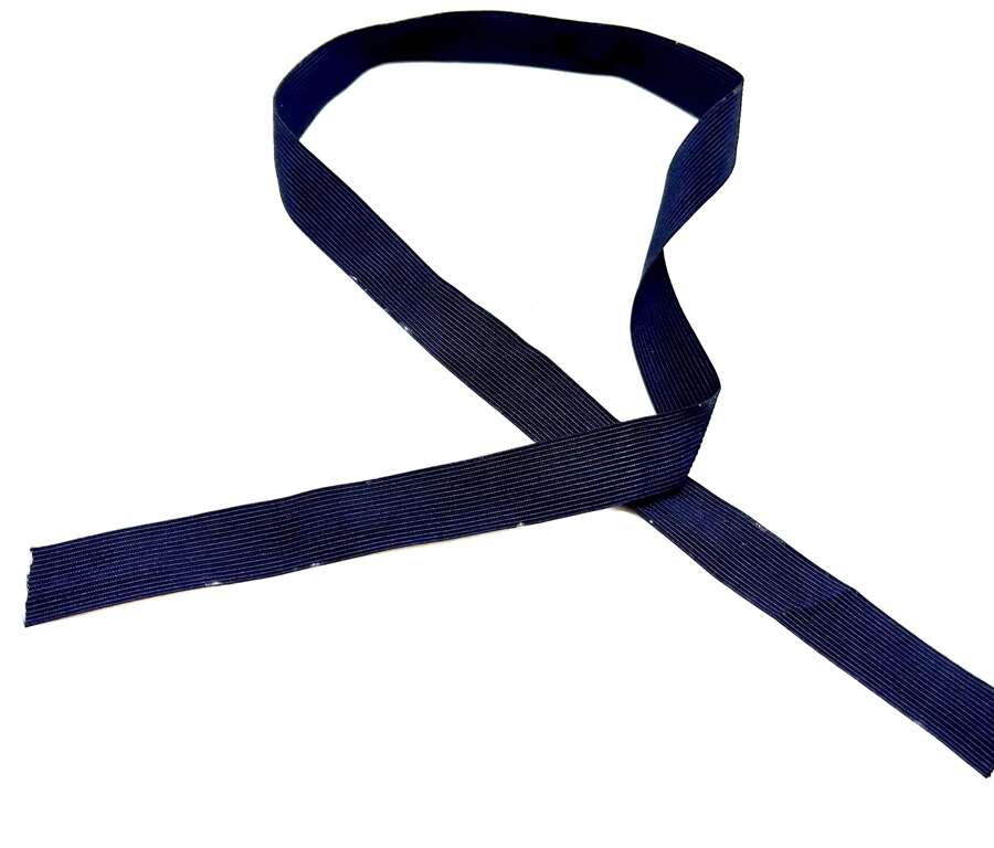 Fascia millerighe blu per berretto