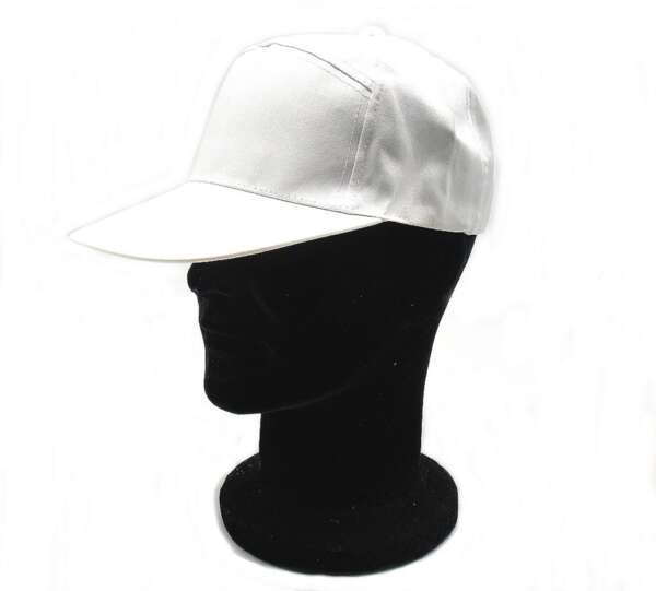 Berretto baseball cotone bianco