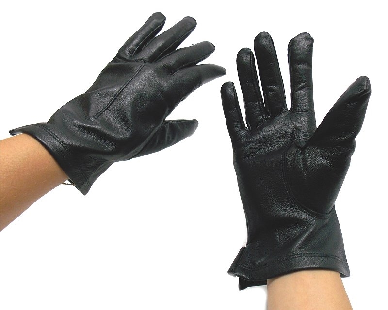 Guanti in pelle sfoderata donna colore nero - S