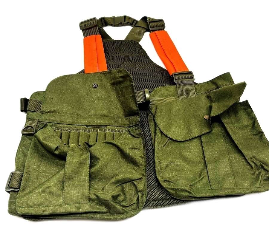 Gilet trisacca Nylon Verde da caccia Ra Sport