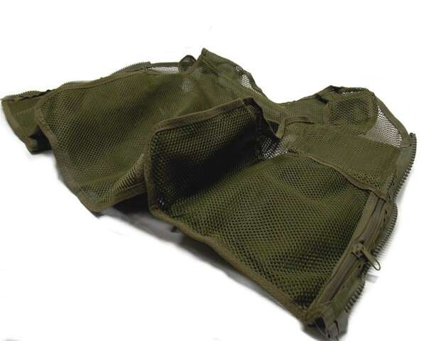 Gilet tattico con fondina verde per soft air - immagine 2