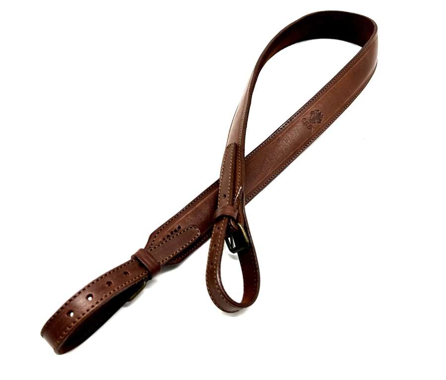 Bretella Delfiero in pelle cinghia porta fucile