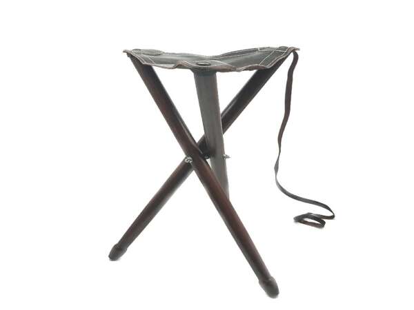 Seggiolino 3 piedi in legno sgabello portatile richiudibile