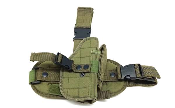 Fondina cosciale nylon verde per Beretta 92 98