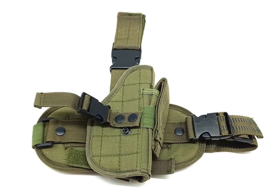 Fondina cosciale nylon verde per Beretta 92 98