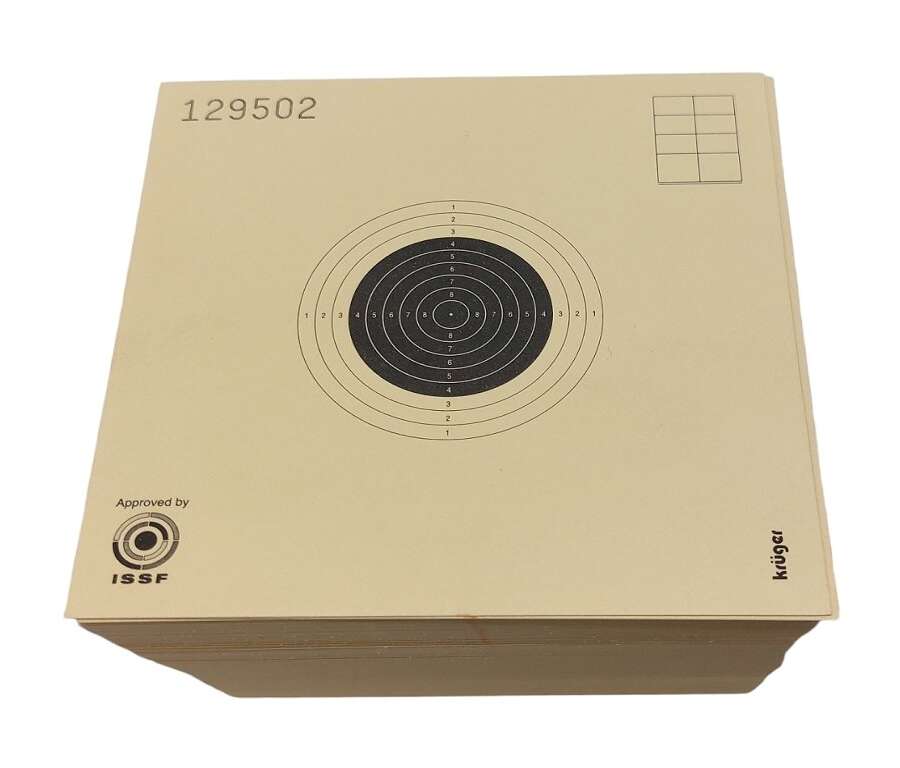 Bersaglio Kruger cartone cm 10X10 numerato per aria compressa