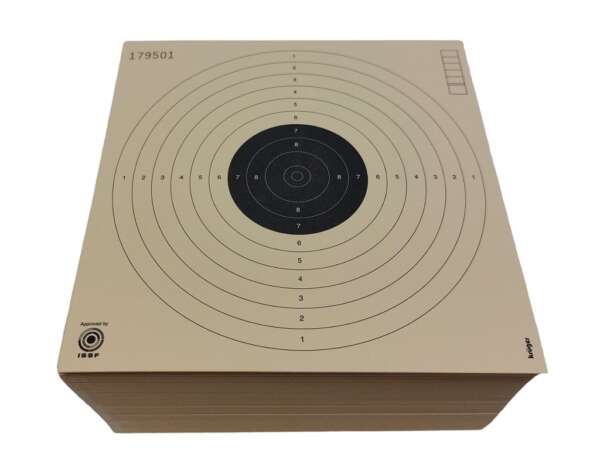 Bersaglio Kruger cartone cm 17X17 numerato per aria compressa