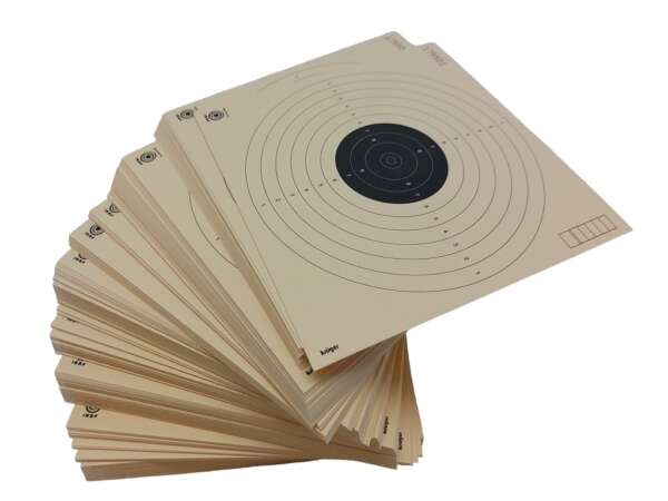 Bersaglio Kruger cartone cm 17X17 numerato per aria compressa - immagine 2