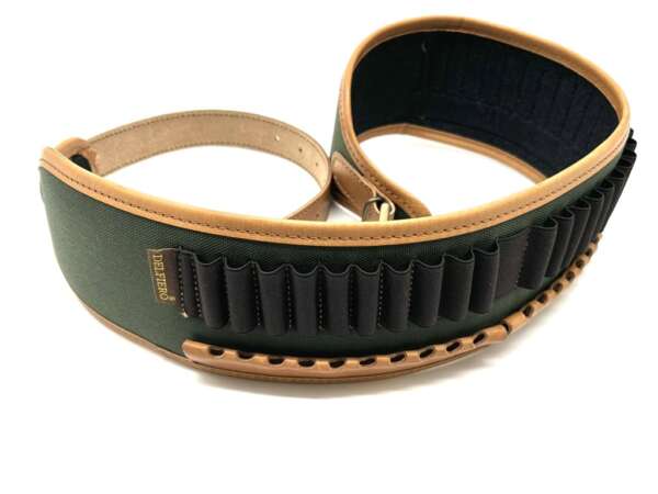 Cartuccera Delfiero cordura e pelle per cartucce di carabina