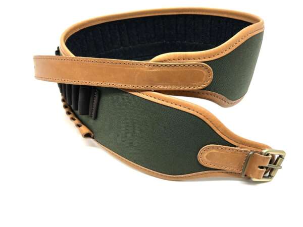 Cartuccera Delfiero cordura e pelle per cartucce di carabina - immagine 3