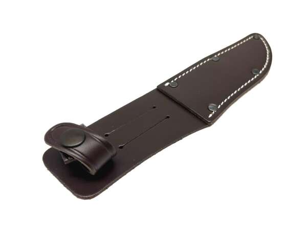 Fodero Fox cuoio per coltello cm 11 lama fissa - immagine 2
