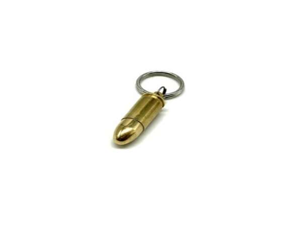 Porta Chiavi Ottone a Proiettile Ciondolo - immagine 2