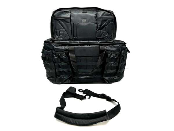 Borsa Tactical nylon nero 48X24X29 per tiro dinamico - immagine 2