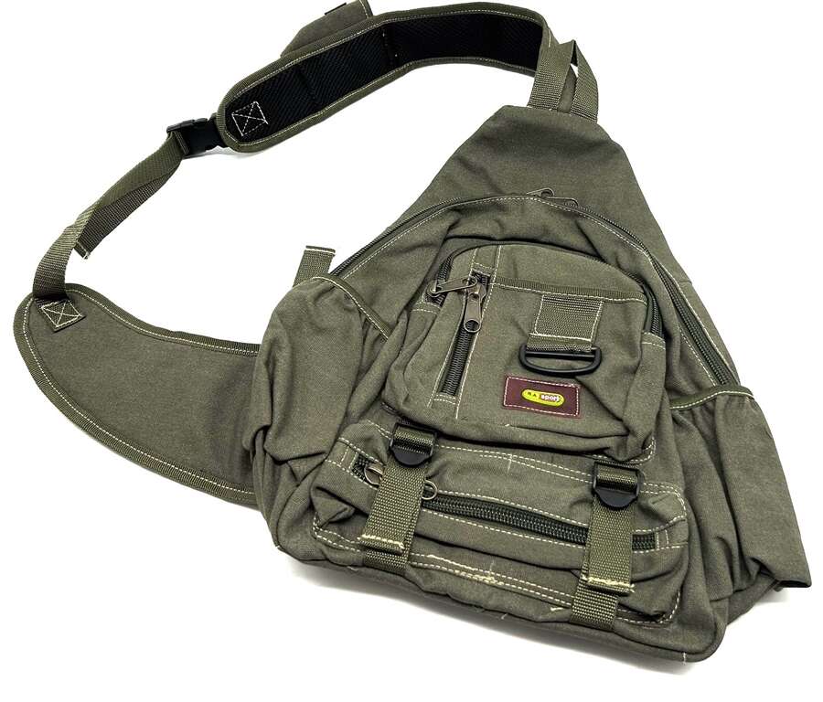 Zaino Rasport monospalla ZB1003 in tela verde