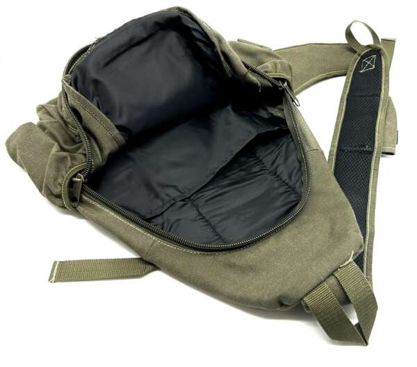 Zaino Rasport monospalla ZB1003 in tela verde - immagine 2