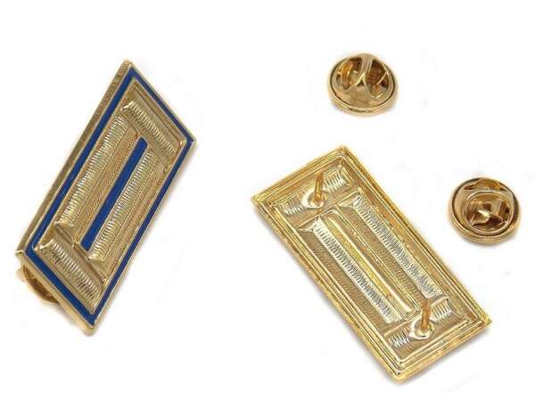 Mostrine metallo per camicia blu - immagine 3