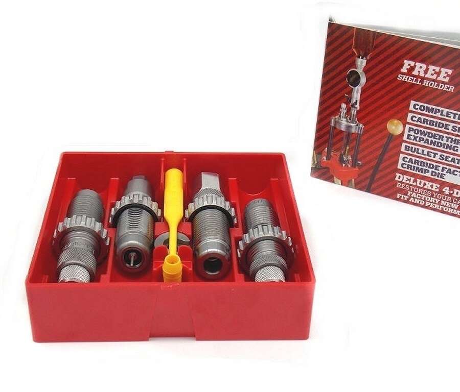Lee 4 dies set 9mm luger carbide 90963 deluxe pistol