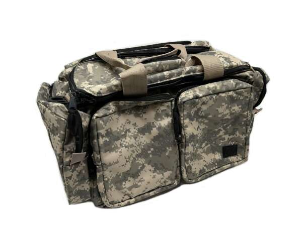 Borsone SWAT camo in nylon imbottito con porta accessori
