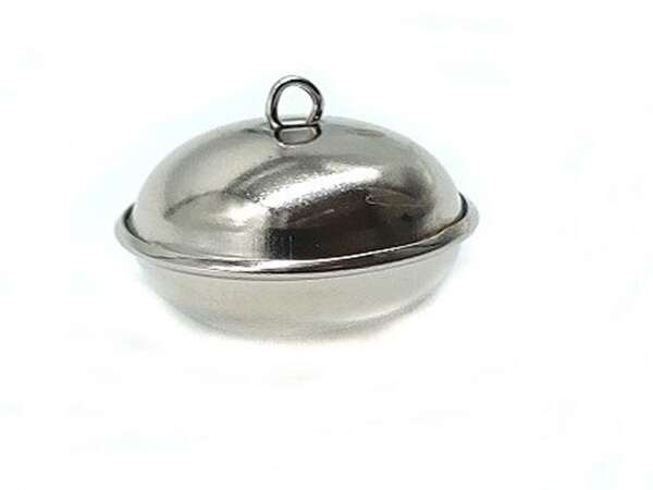 Campanella ottone nichelato 28 mm per cane leggero