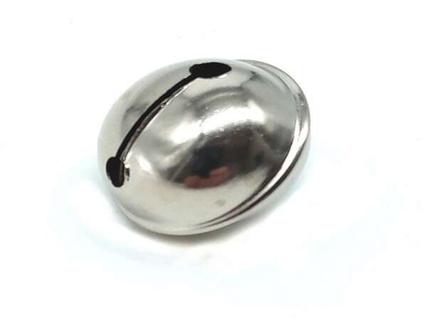 Campanella ottone nichelato 28 mm per cane leggero - immagine 2