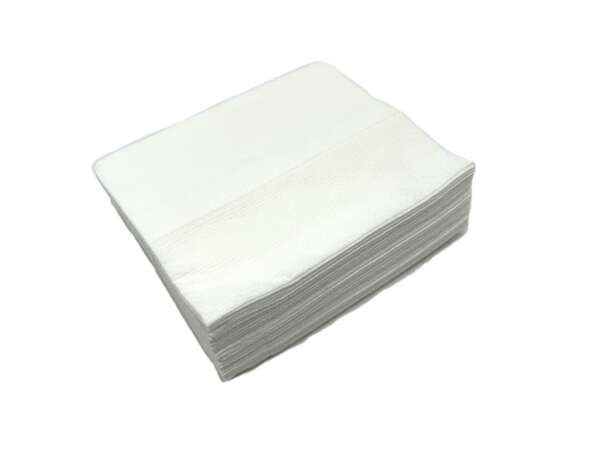 Panno in tnt bianco monouso 32x37 cm per pulizia arma
