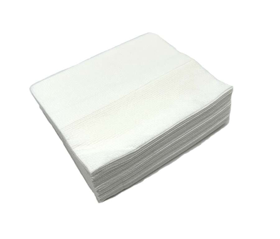 Panno in tnt bianco monouso 32x37 cm per pulizia arma