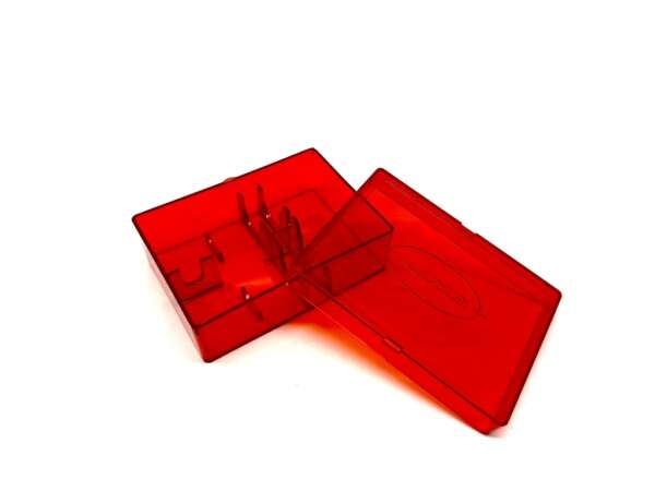 Lee scatola vuota per 2 dies 90078 flat 2 die box red