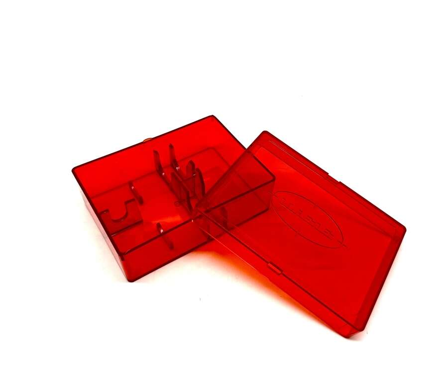Lee scatola vuota per 2 dies 90078 flat 2 die box red