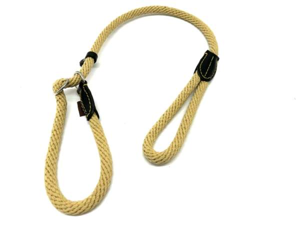 Guinzaglio antistrozzo con collare incorporato in corda Trek Delfiero - immagine 2