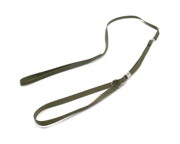 Guinzaglio con collare pieghevole in nylon - VERDE-U - immagine 2