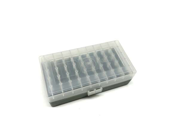 Scatola porta munizioni 45 acp 40 sw in plastica 50 colpi