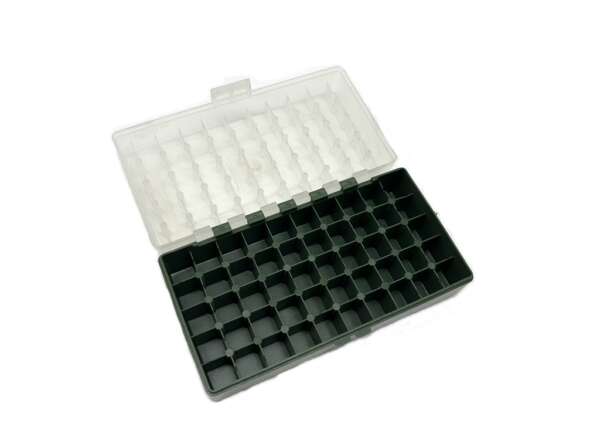 Scatola porta munizioni 45 acp 40 sw in plastica 50 colpi - immagine 2