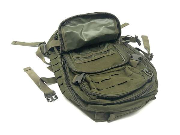 Zaino tattico in nylon verde Exagon - immagine 5