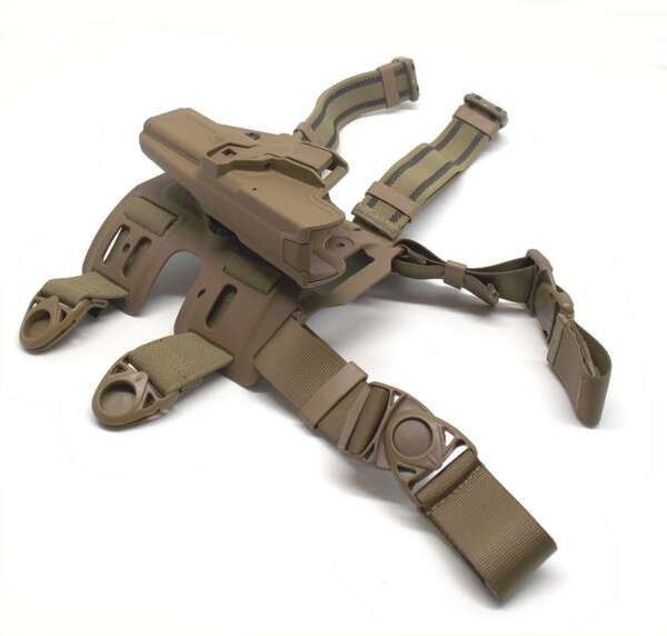 Fondina Radar polimero Glock 17 19 con cosciale - DX - immagine 2