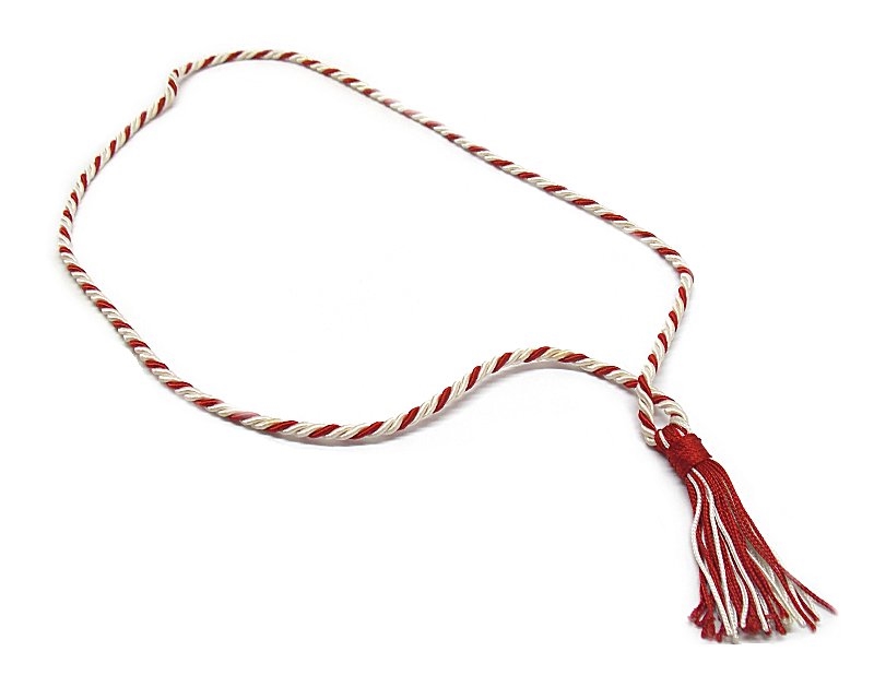 Cordoncino per calendario bianco e rosso
