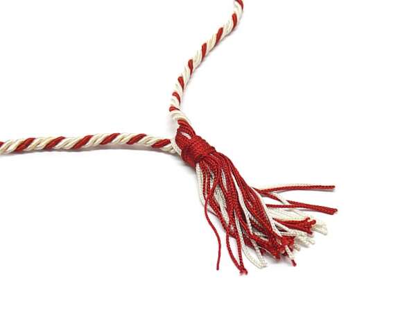 Cordoncino per calendario bianco e rosso - immagine 2