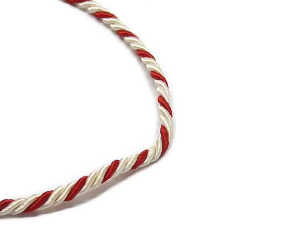 Cordoncino per calendario bianco e rosso - immagine 3