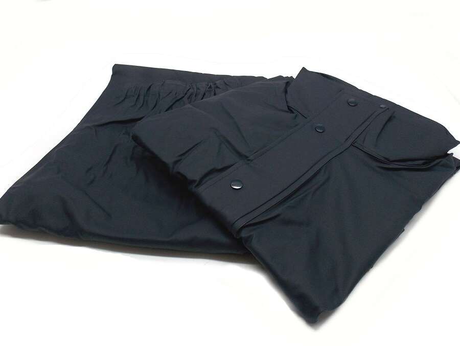 Cerata giacca e pantalone in pvc antipioggia blu