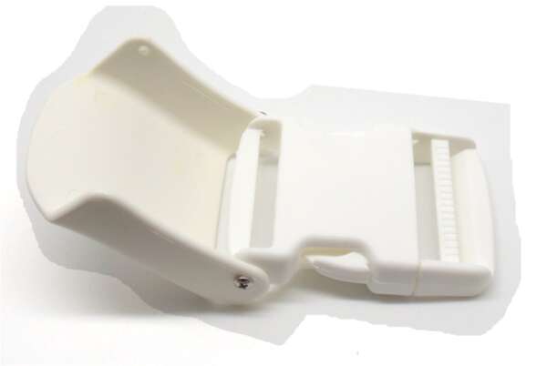 Fibbia in polimero con coprifibbia - BIANCO-U - immagine 4