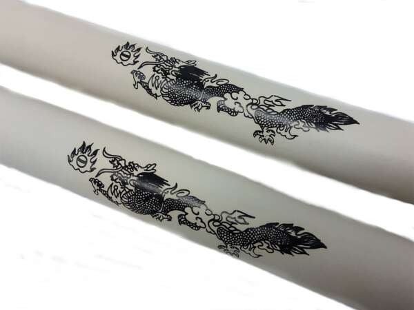 Nunchaku gomma bianca con corda per allenamento arti marziali - immagine 4