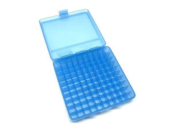 Scatola MTM in plastica 100 colpi porta munizioni calibro 45 acp 40 - immagine 2