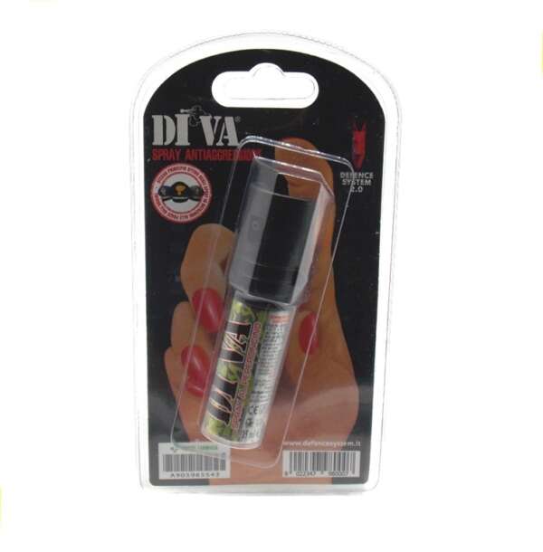 Spray al peperoncino antiaggressione DIVA 8 spruzzi