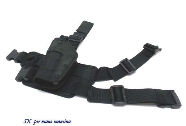 Fondina Radar da coscia nylon Tech beretta 92 98 - NERO-SX - immagine 5