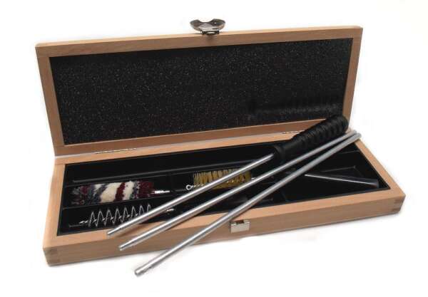 Completo pulizia fucile Delfiero scatola in legno - CALIBRO 16