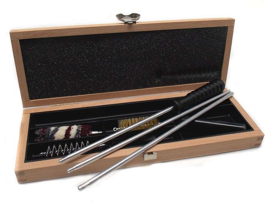 Completo pulizia fucile Delfiero scatola in legno - CALIBRO 16