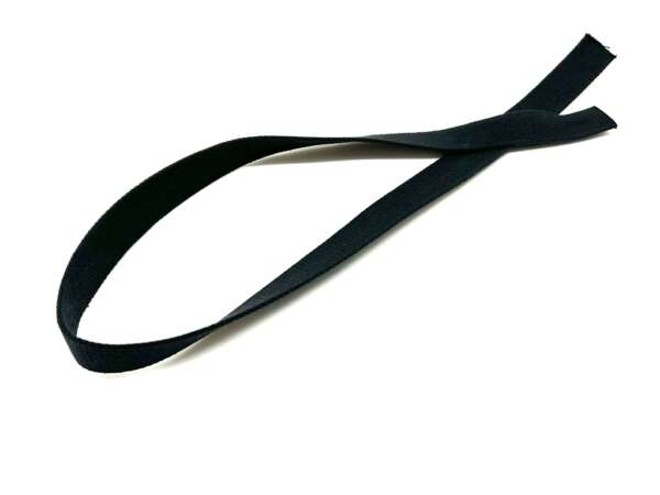 Nastro per cintura in canapa nero da 3 cm - immagine 2