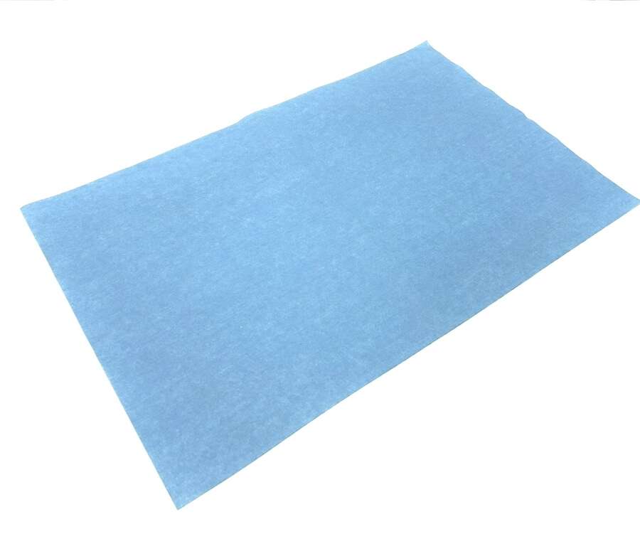 Panno in tnt blu da asciugatura 40x60 per pulitura armi
