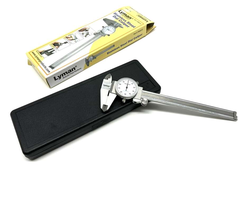 Lyman calibro analogico in acciaio inox con rotella