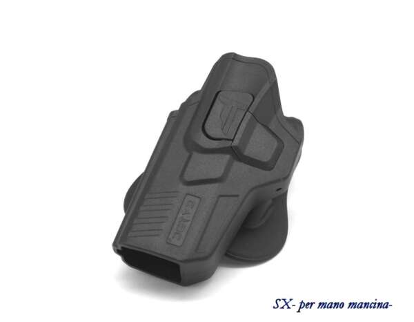 Fondina Cytac per Glock 17 22 31 in polimero CY G17 con sicura - DX - immagine 4