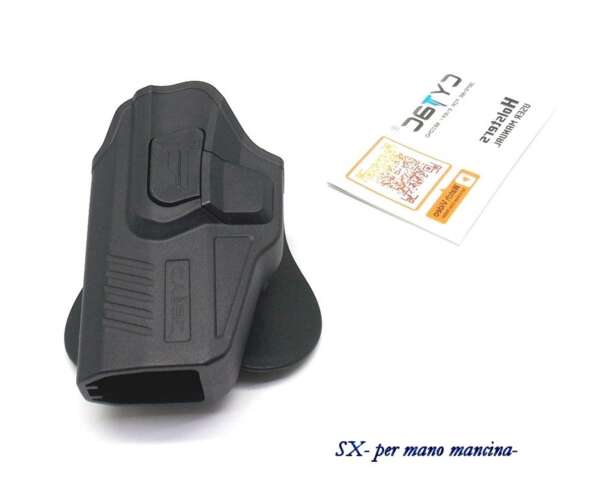 Fondina Cytac per Glock 19 polimero CY G19 - DX - immagine 3